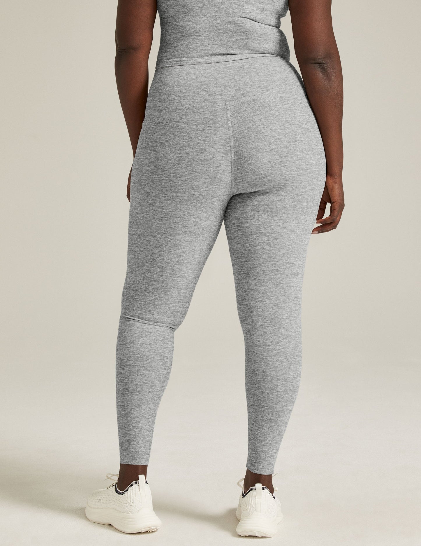Ultra-Soft Spacedye High Waisted Midi Leggings for Yoga & Daily Comfort