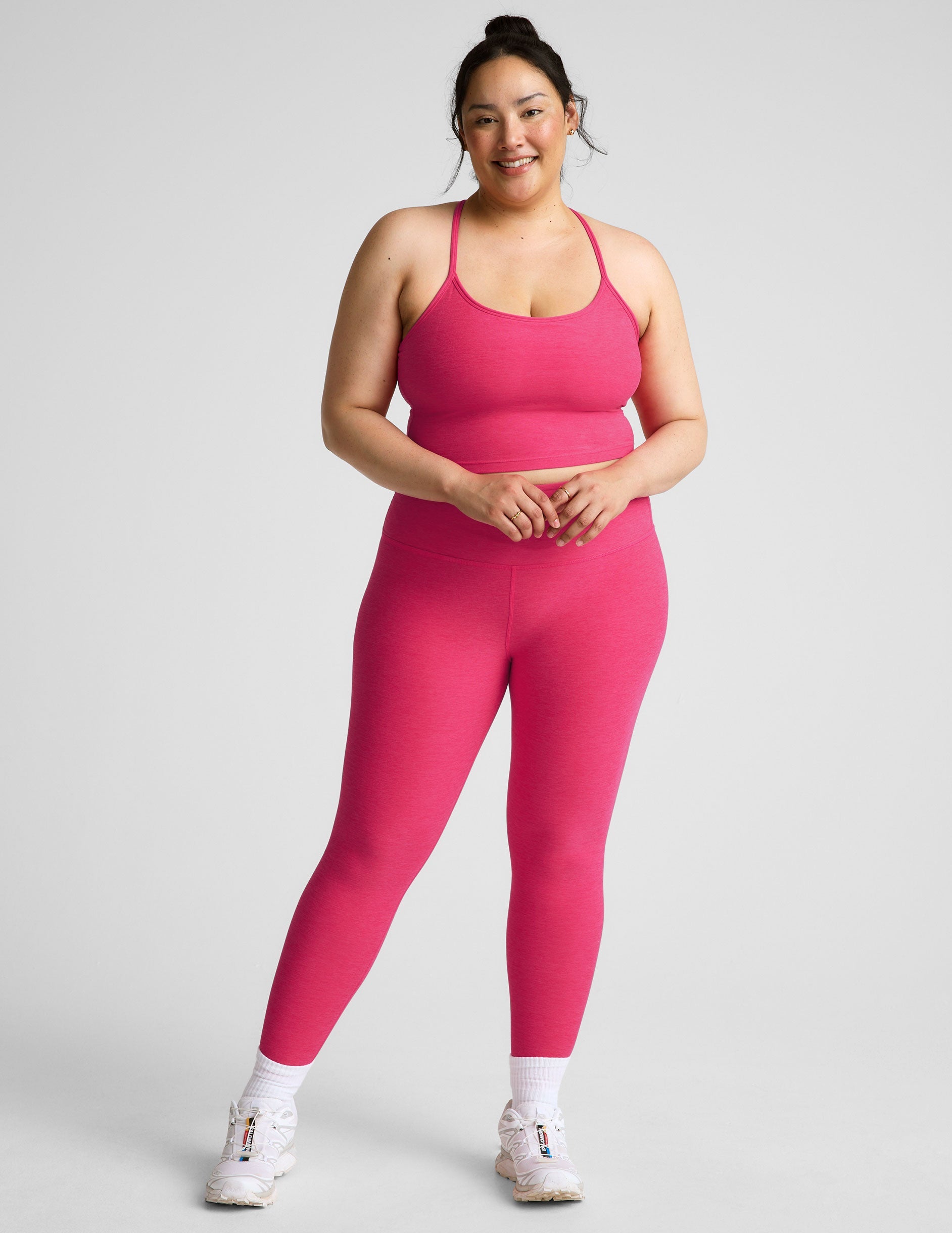 Ultra-Soft Spacedye High-Waisted Midi Leggings for Ultimate Comfort & Style