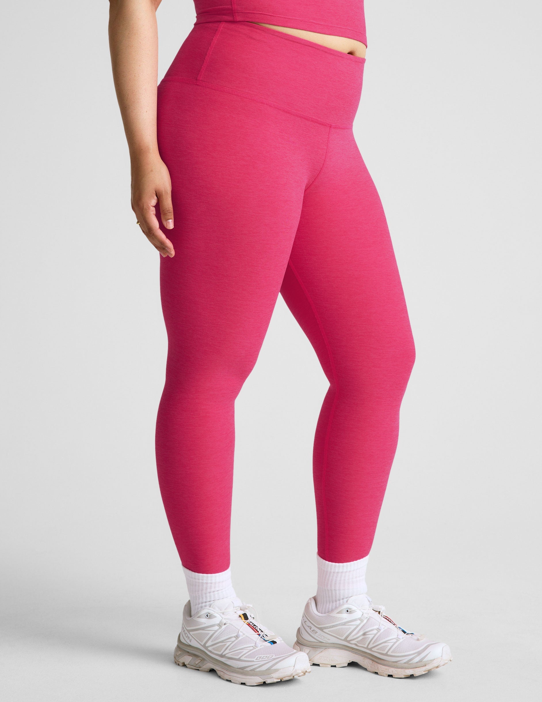 Ultra-Soft Spacedye High-Waisted Midi Leggings for Ultimate Comfort & Style