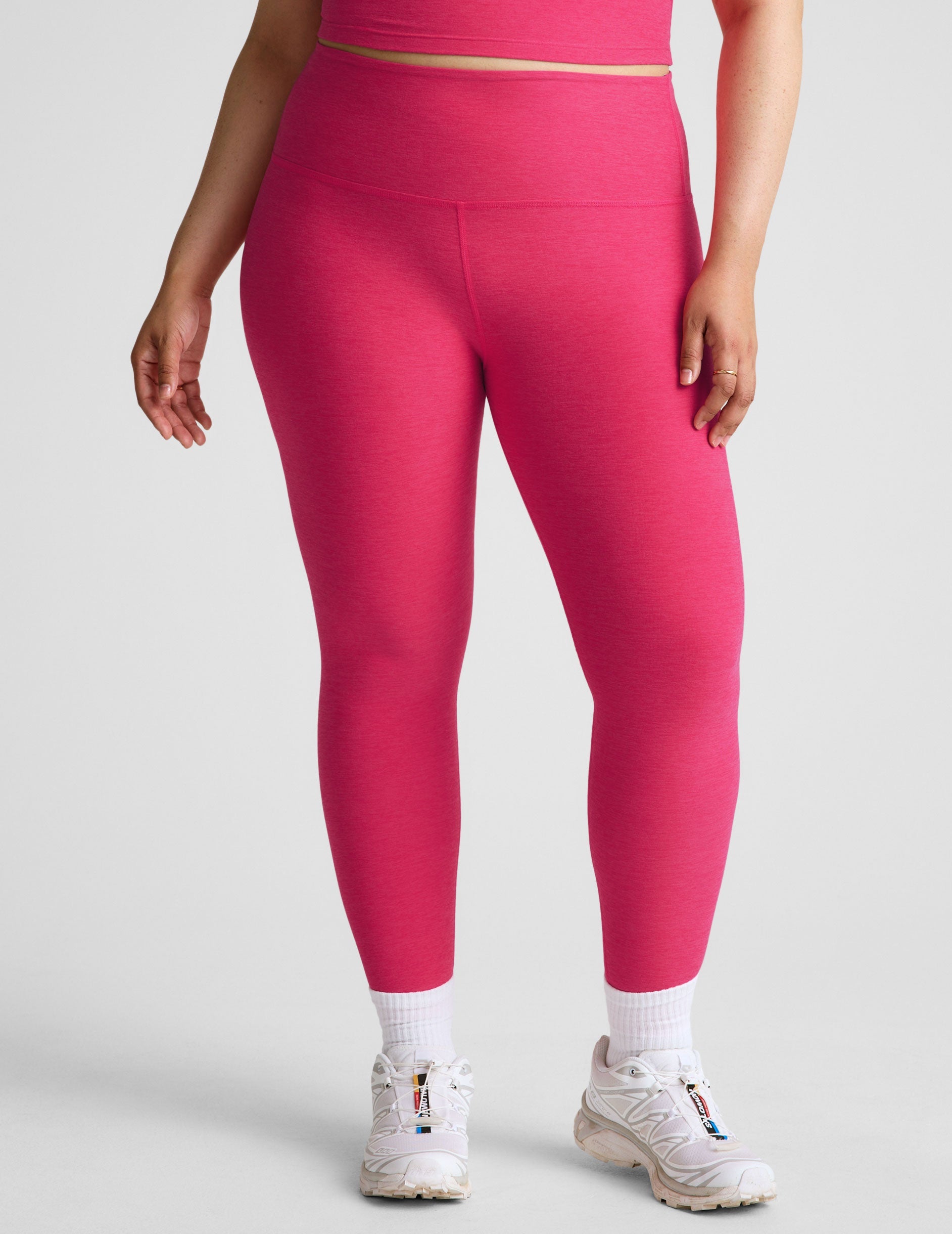 Ultra-Soft Spacedye High-Waisted Midi Leggings for Ultimate Comfort & Style