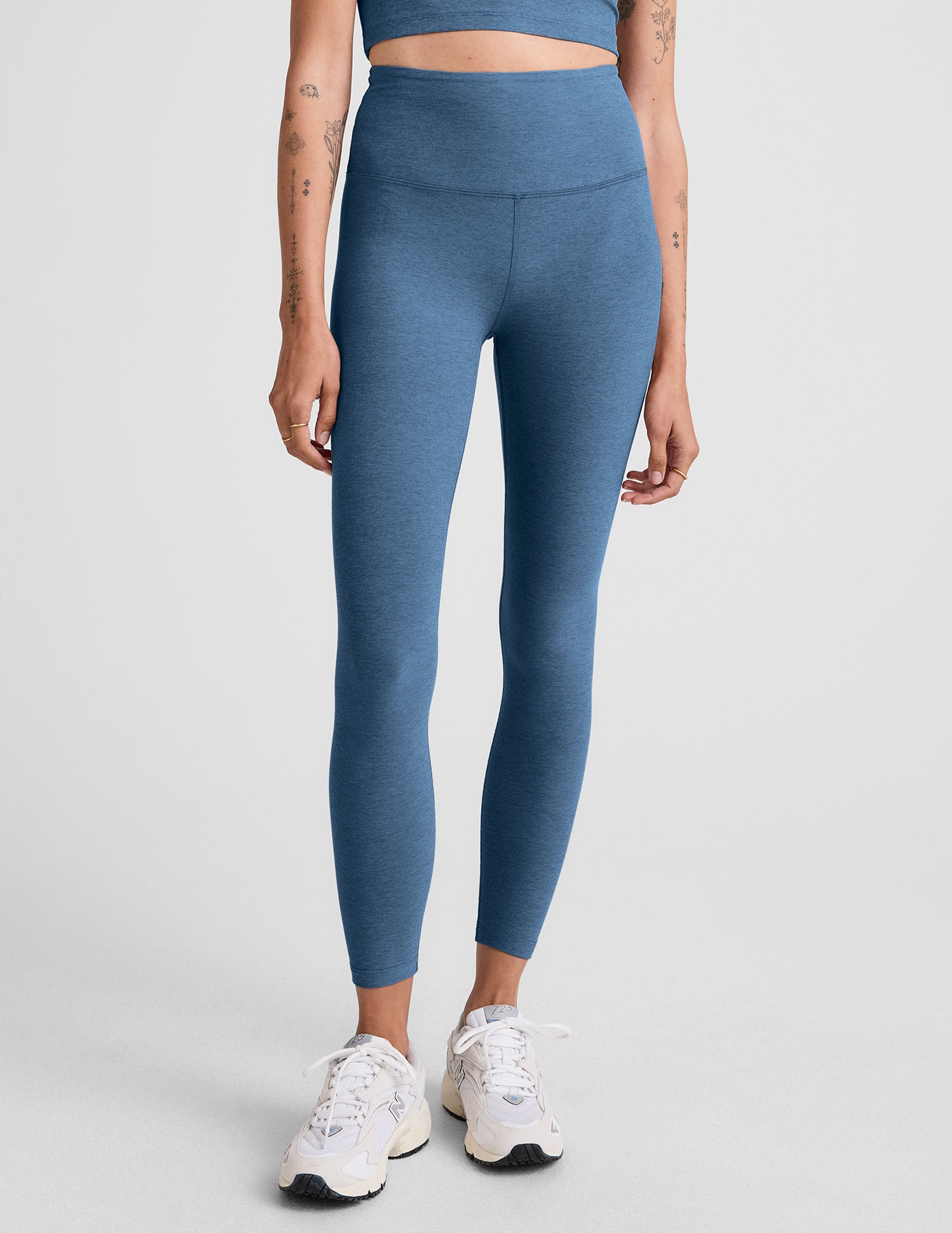 Luxurious Spacedye High-Waisted Midi Legging: Ultra-Soft, Supportive, Flattering Fit