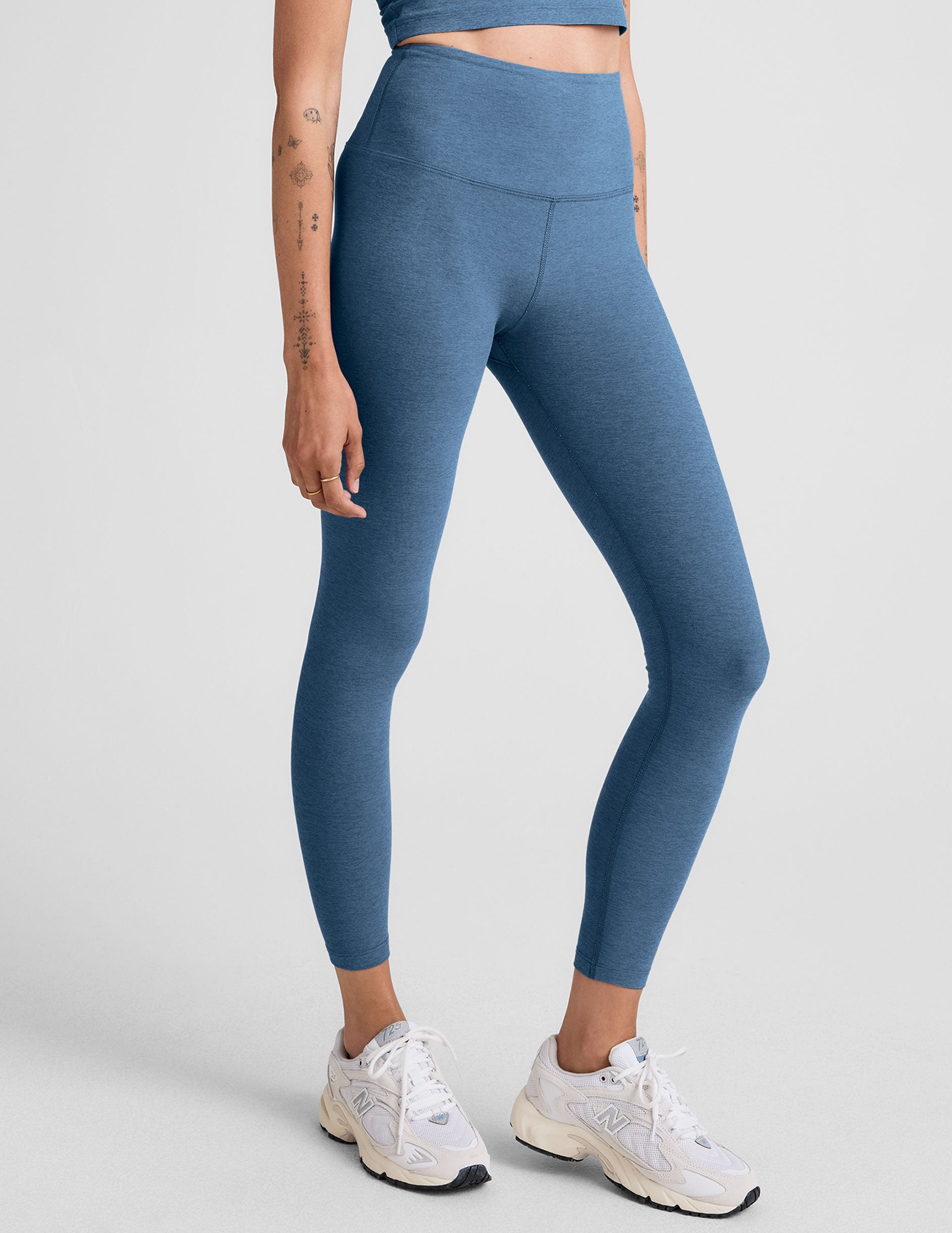Luxurious Spacedye High-Waisted Midi Legging: Ultra-Soft, Supportive, Flattering Fit