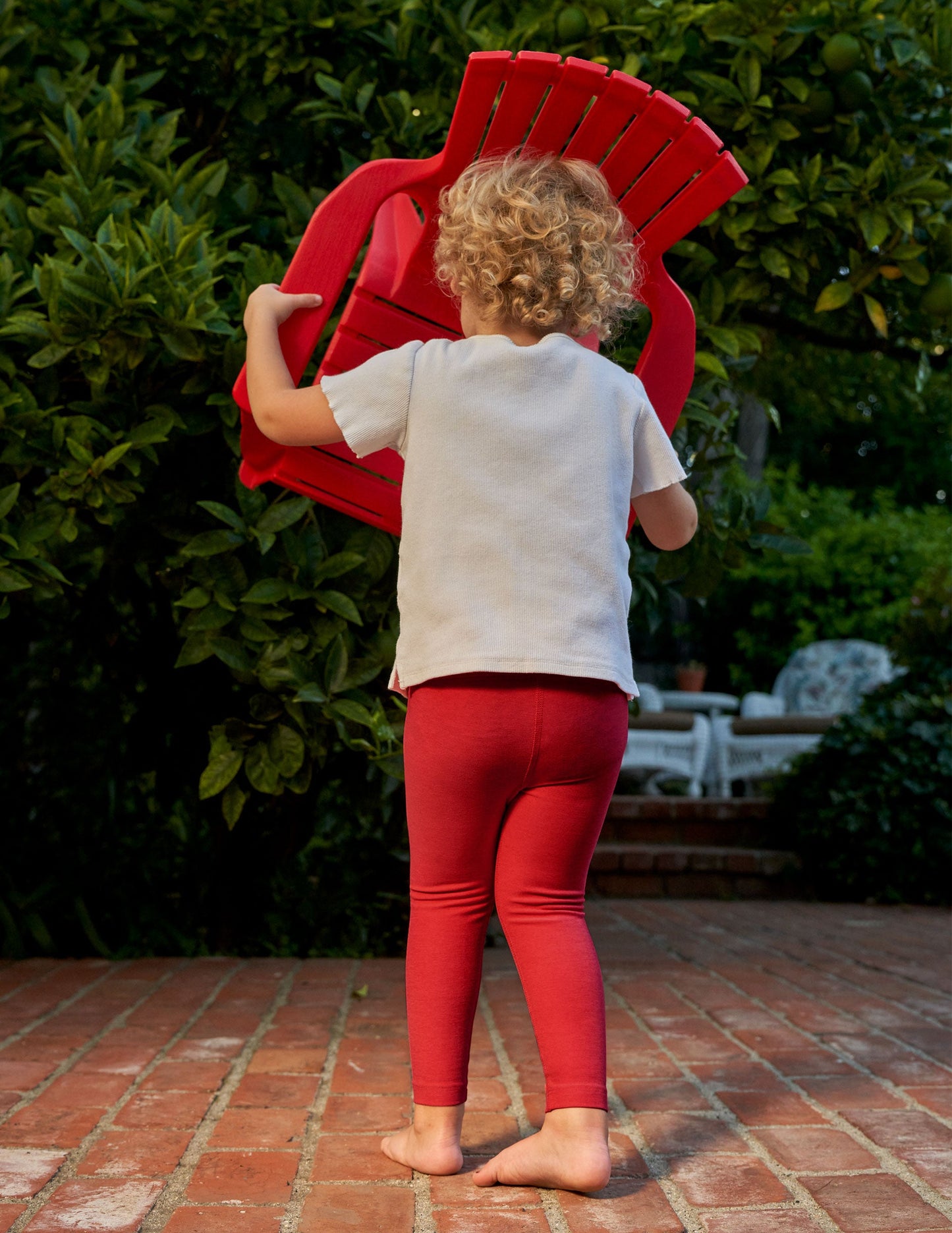 Ultra Soft Spacedye Toddler Leggings: Flexible Ruby Red Heather Playtime Comfort
