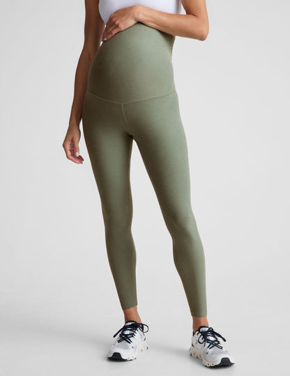 Spacedye Love the Bump Midi Maternity Leggings: Soft, High-Waisted, Supportive Comfort