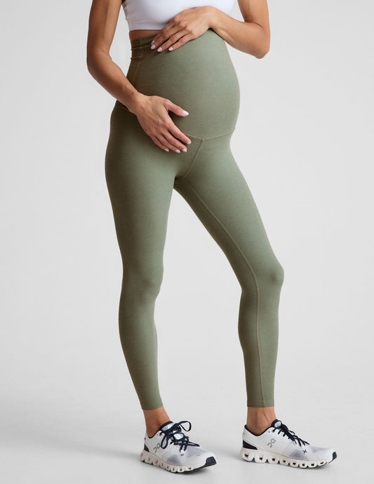 Spacedye Love the Bump Midi Maternity Leggings: Soft, High-Waisted, Supportive Comfort