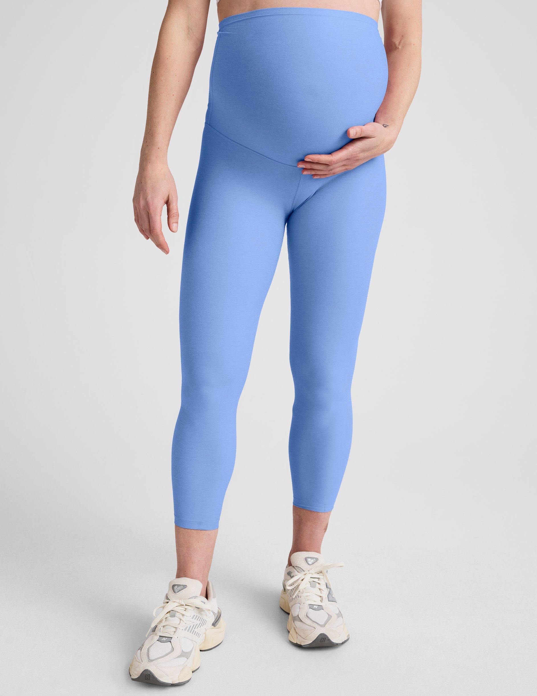 Beyond Yoga Ultra-Soft Spacedye Maternity Capri Leggings: Over-Belly Support & Comfort