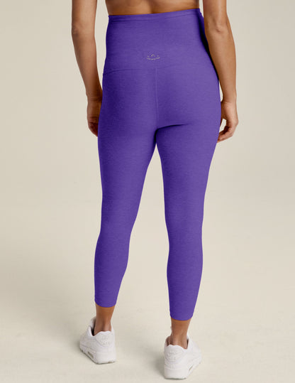 Ultra-Soft Spacedye Maternity Capri Leggings for Comfort and Support Daily