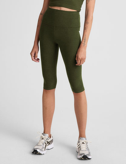 Beyond Yoga Spacedye High-Waisted Pedal Pusher Leggings: Soft, Moisture-Wicking Activewear