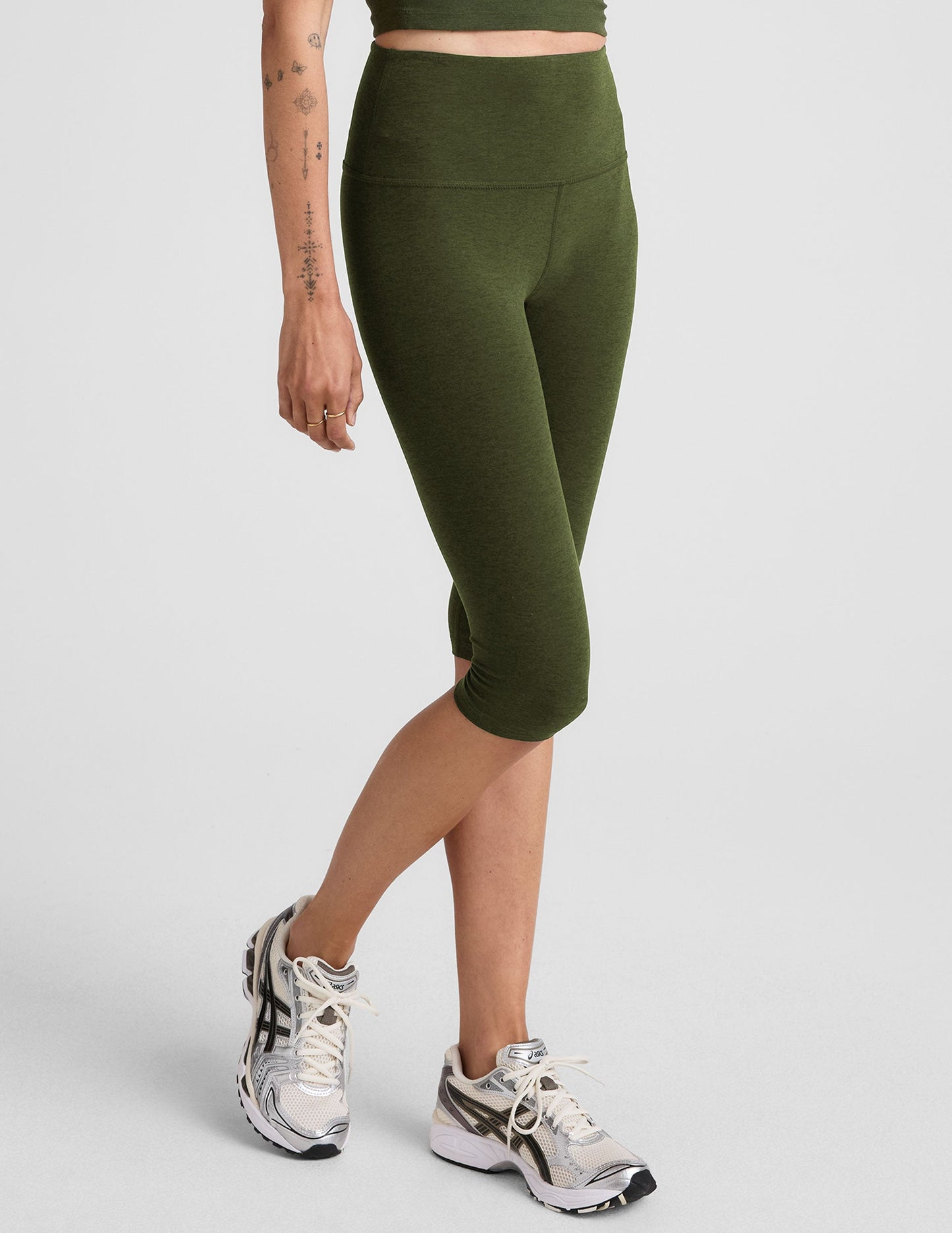 Beyond Yoga Spacedye High-Waisted Pedal Pusher Leggings: Soft, Moisture-Wicking Activewear