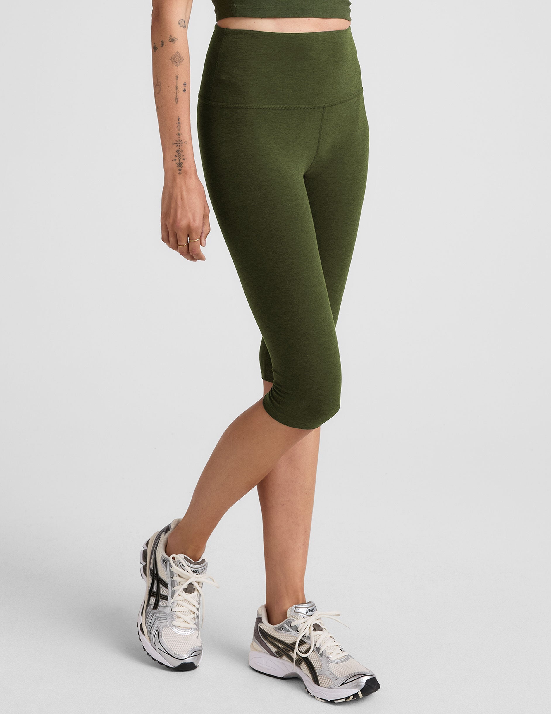 Beyond Yoga Spacedye High-Waisted Pedal Pusher Leggings: Soft, Moisture-Wicking Activewear