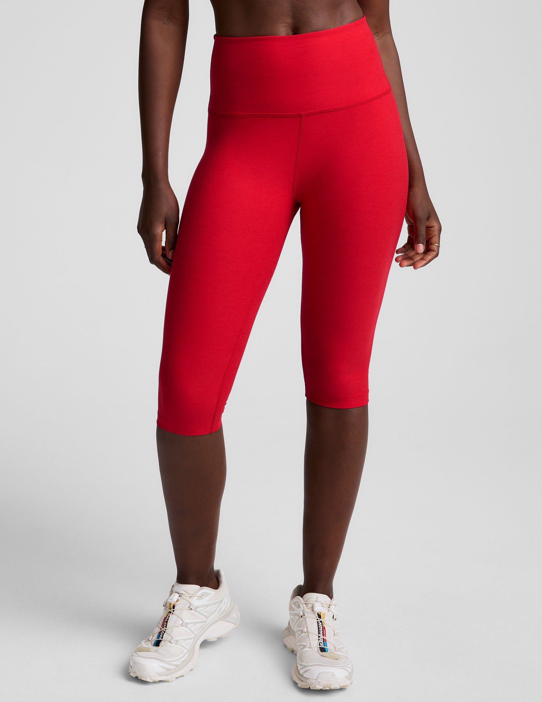 Beyond Yoga Spacedye Candy Apple Red Heather High Waisted Pedal Pusher Legging