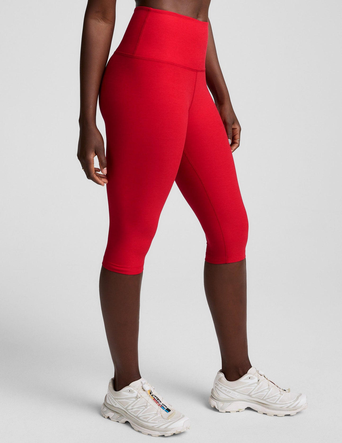 Beyond Yoga Spacedye Candy Apple Red Heather High Waisted Pedal Pusher Legging
