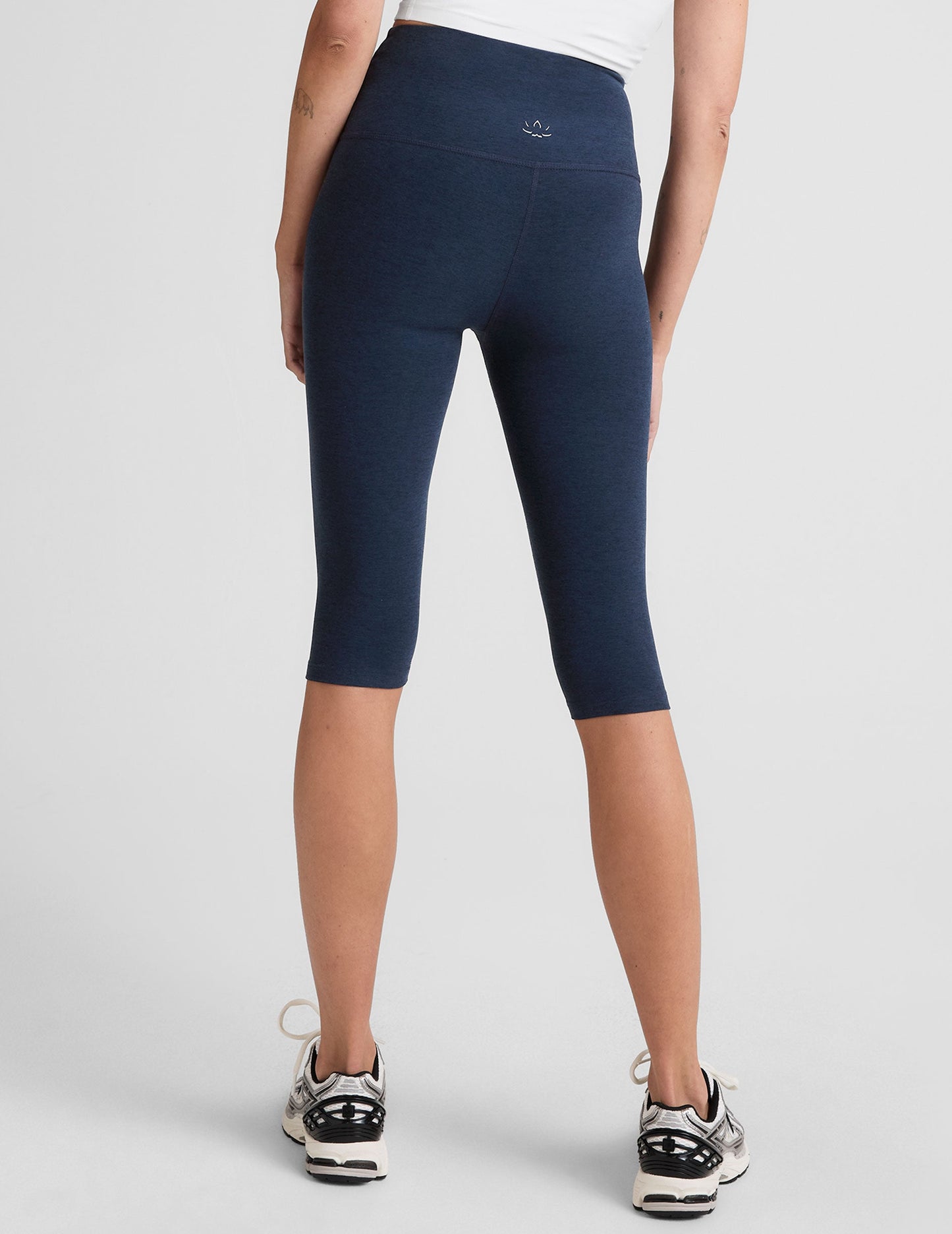 Ultra-Soft Spacedye High-Waisted Pedal Pusher Leggings with UV Protection