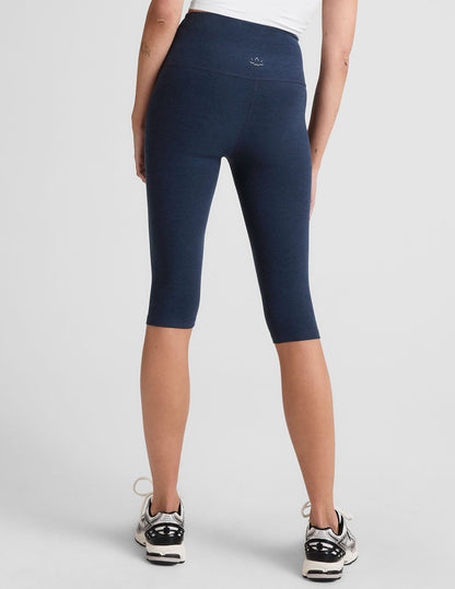 Ultra-Soft Spacedye High-Waisted Pedal Pusher Leggings with UV Protection