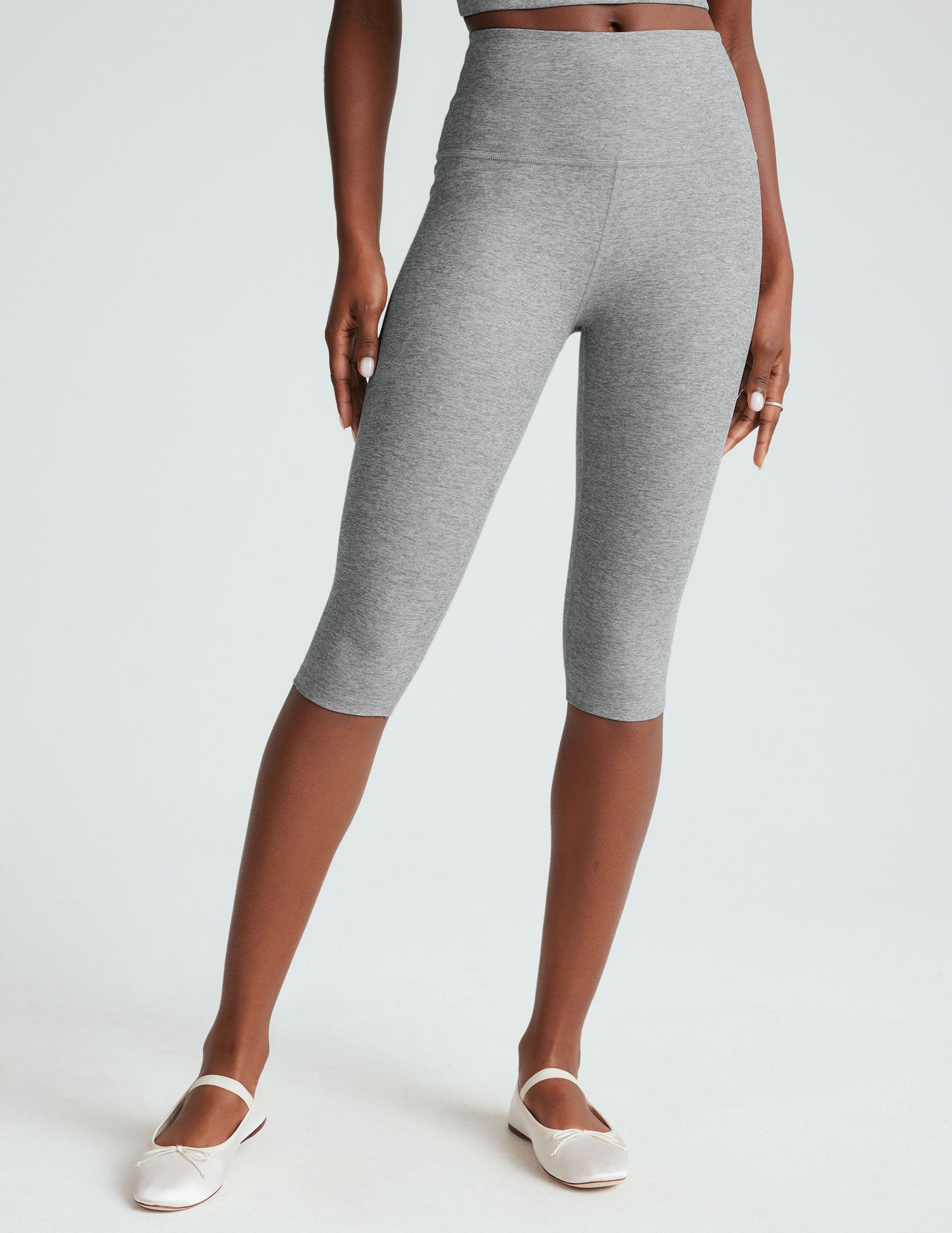 Ultra-Soft Spacedye High-Waisted Pedal Pusher Leggings for Yoga & Pilates