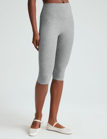 Ultra-Soft Spacedye High-Waisted Pedal Pusher Leggings for Yoga & Pilates