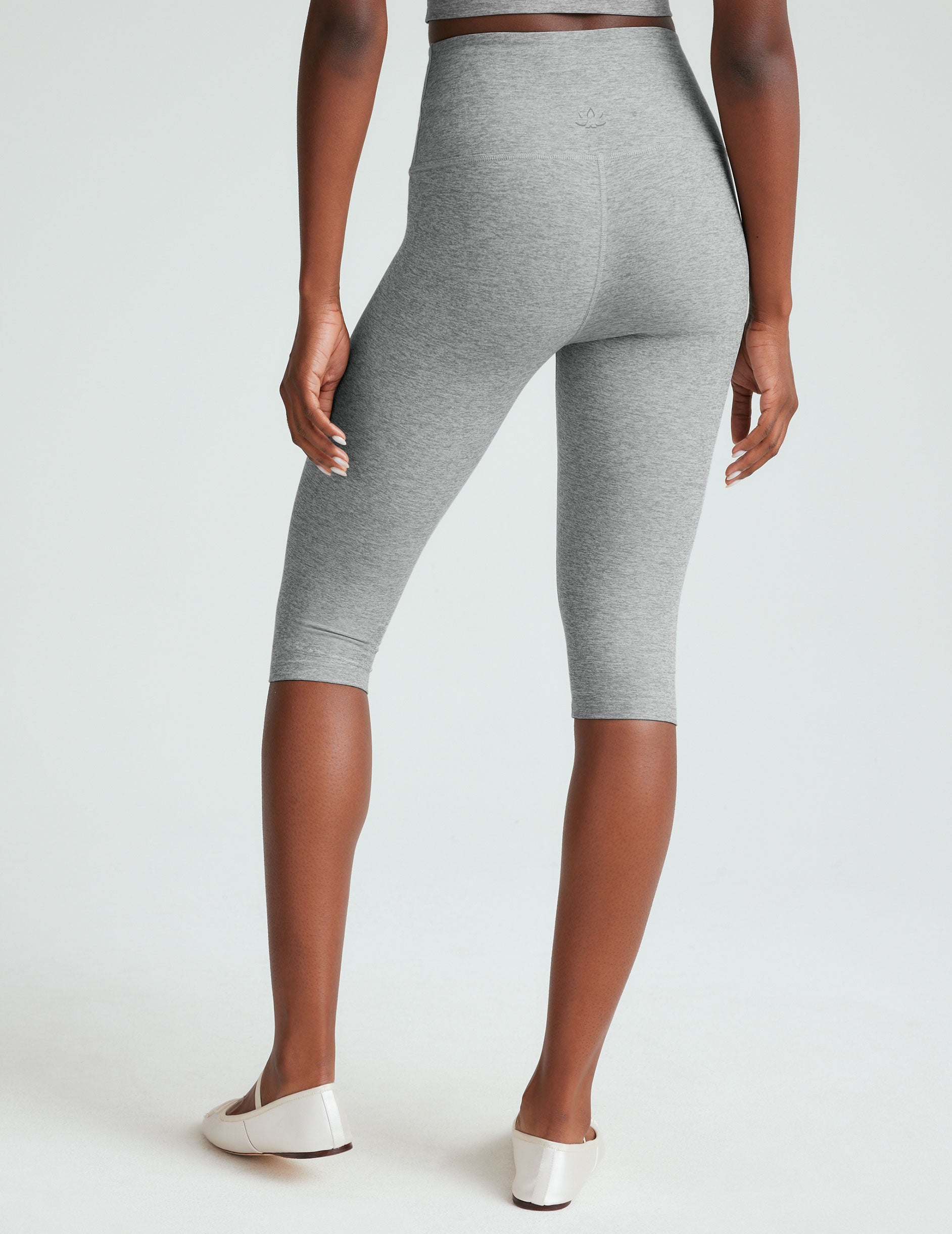 Ultra-Soft Spacedye High-Waisted Pedal Pusher Leggings for Yoga & Pilates