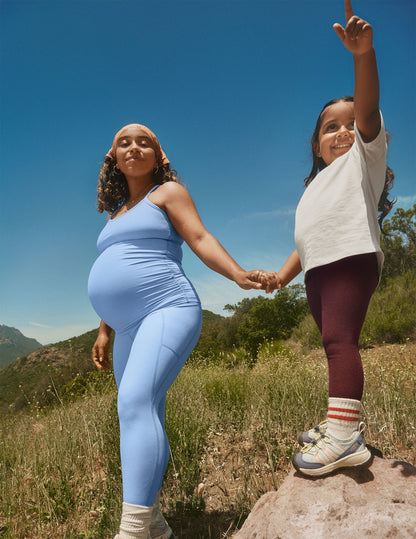 Spacedye Maternity Pocket Midi Leggings: Ultimate Comfort & Support for Moms