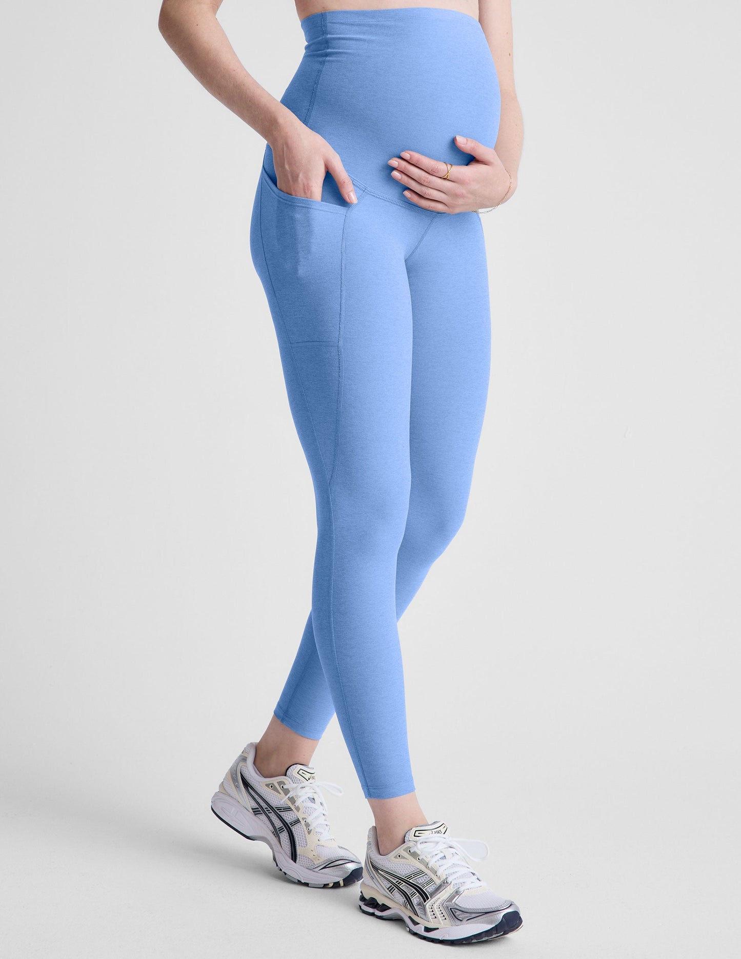 Spacedye Maternity Pocket Midi Leggings: Ultimate Comfort & Support for Moms