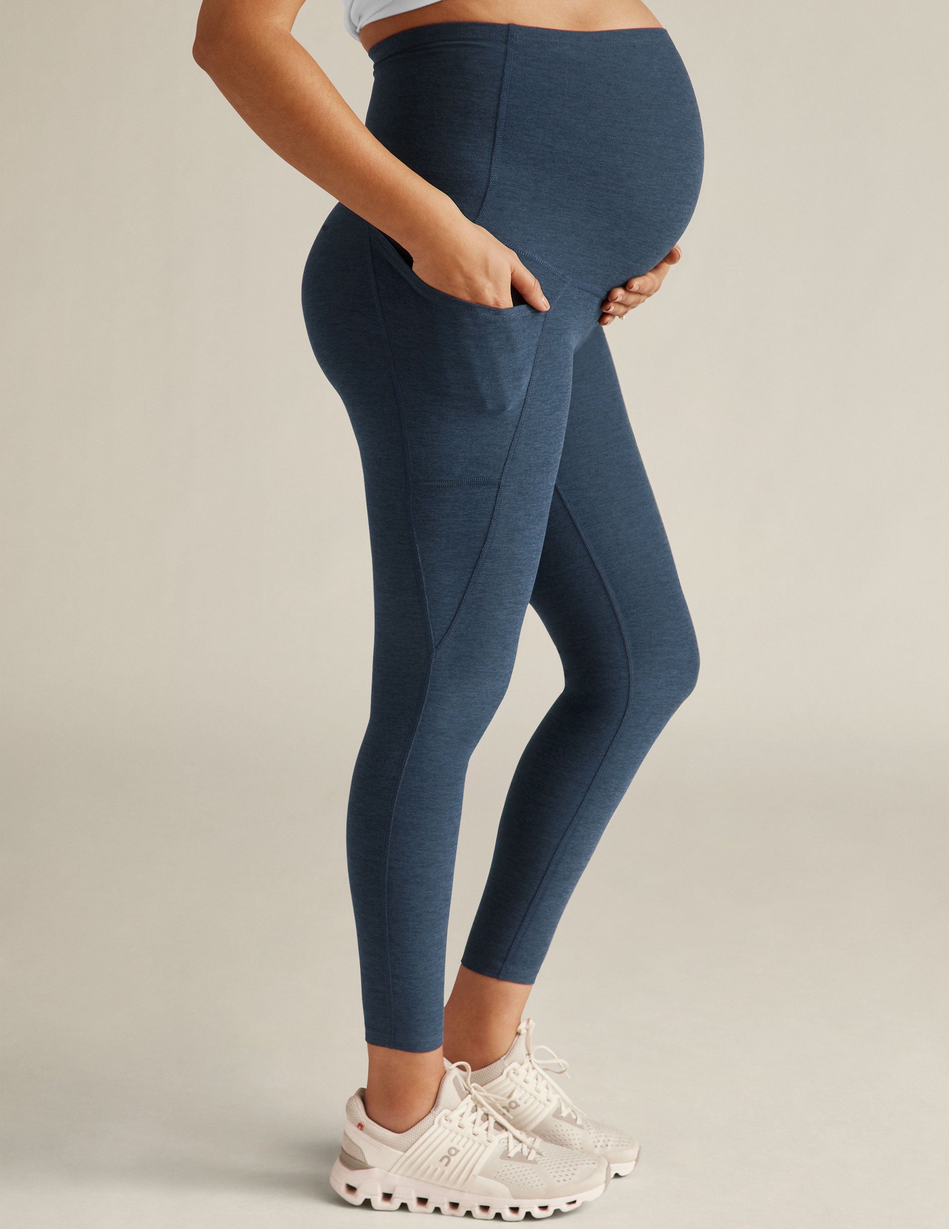 Spacedye Love the Bump Maternity Pocket Midi Leggings: Comfort, Support, Style