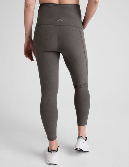 Spacedye Maternity Midi Leggings: Ultra-Soft Pocketed Design for Pregnancy & Postpartum