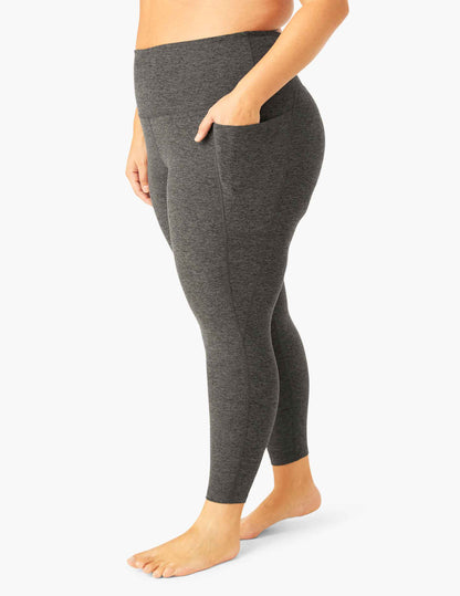 Premium Spacedye High-Waisted Midi Leggings: Comfortable, Flattering, and Pocketed