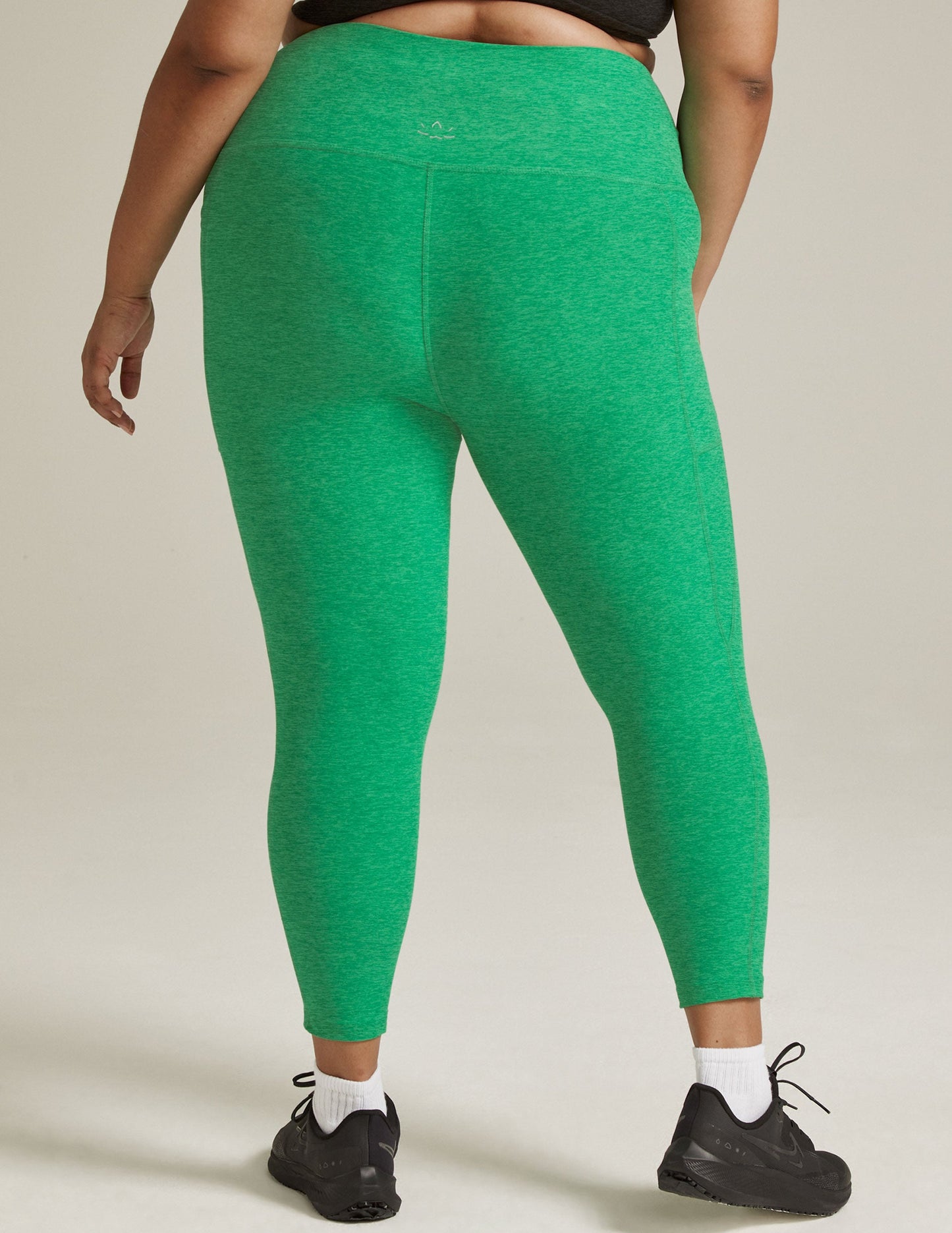 Spacedye High-Waisted Midi Leggings with Pockets: Cozy Comfort for Active Lifestyles
