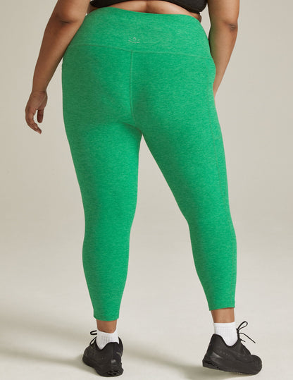 Spacedye High-Waisted Midi Leggings with Pockets: Cozy Comfort for Active Lifestyles