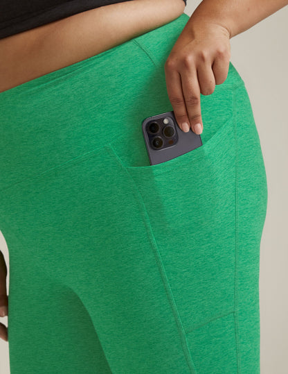 Spacedye High-Waisted Midi Leggings with Pockets: Cozy Comfort for Active Lifestyles
