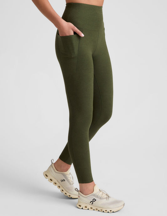 Beyond Yoga Spacedye High-Waisted Midi Legging: Pockets, Comfort, Style