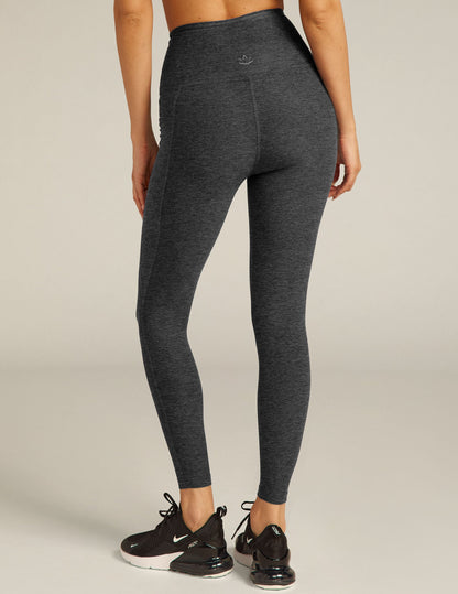 Premium Spacedye High-Waisted Midi Leggings: Comfortable, Flattering, and Pocketed