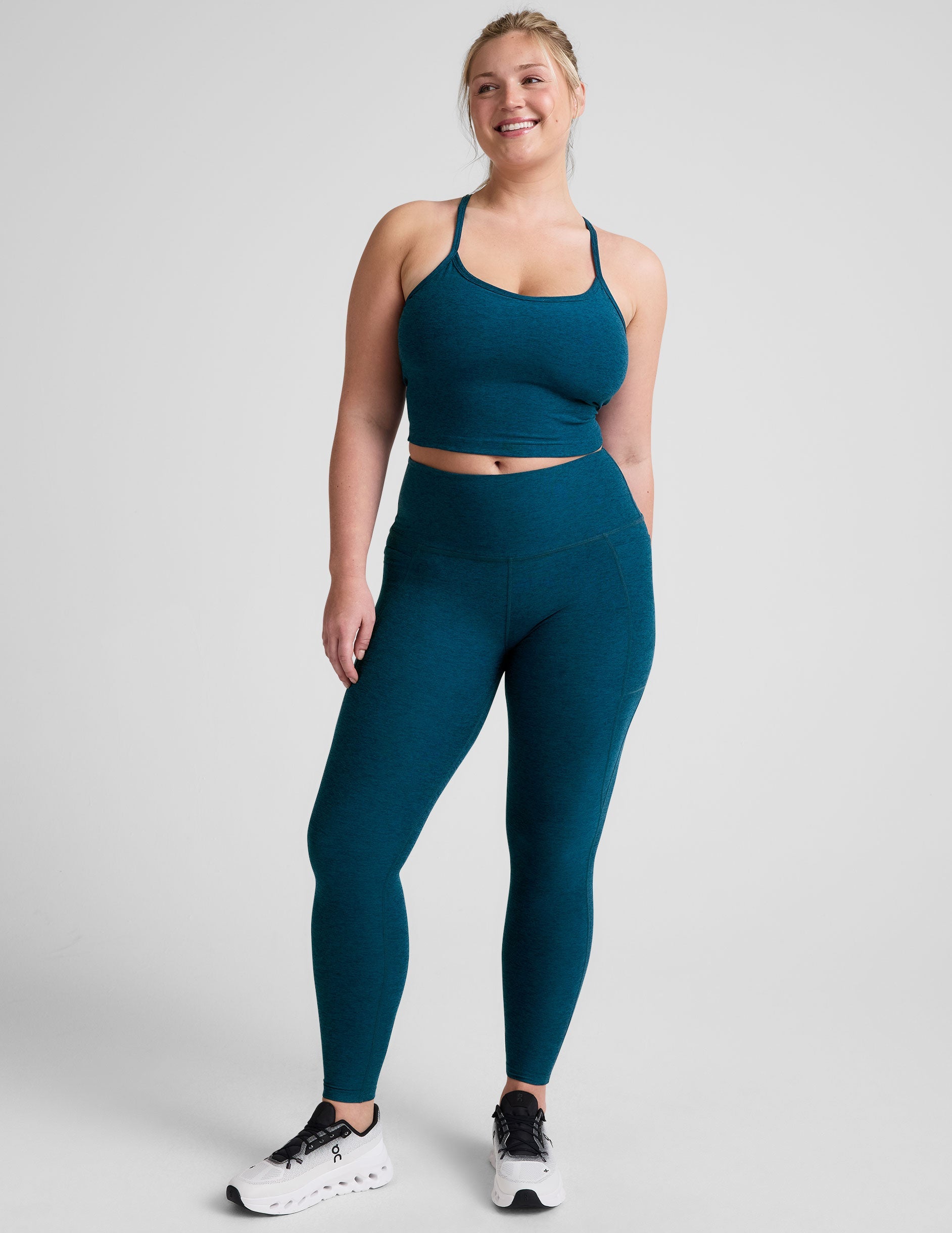 Beyond Yoga Spacedye High-Waisted Midi Legging: Pockets, Comfort, Active Style