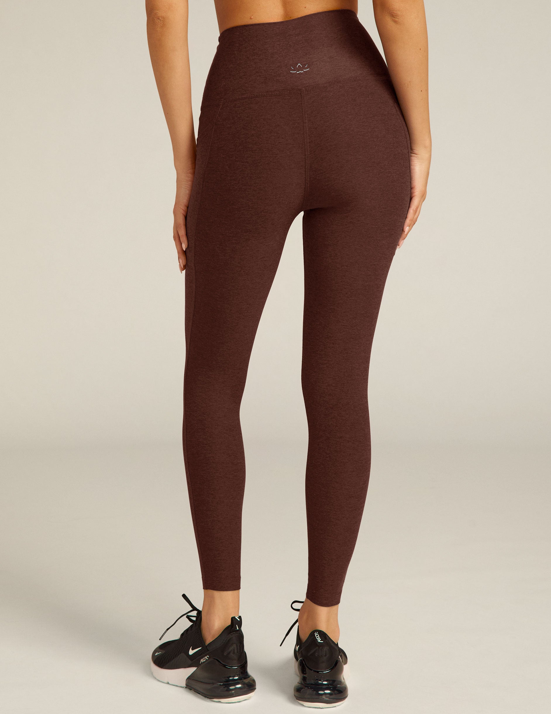 Buttery Soft Spacedye High-Waisted Midi Leggings with Convenient Side Pockets