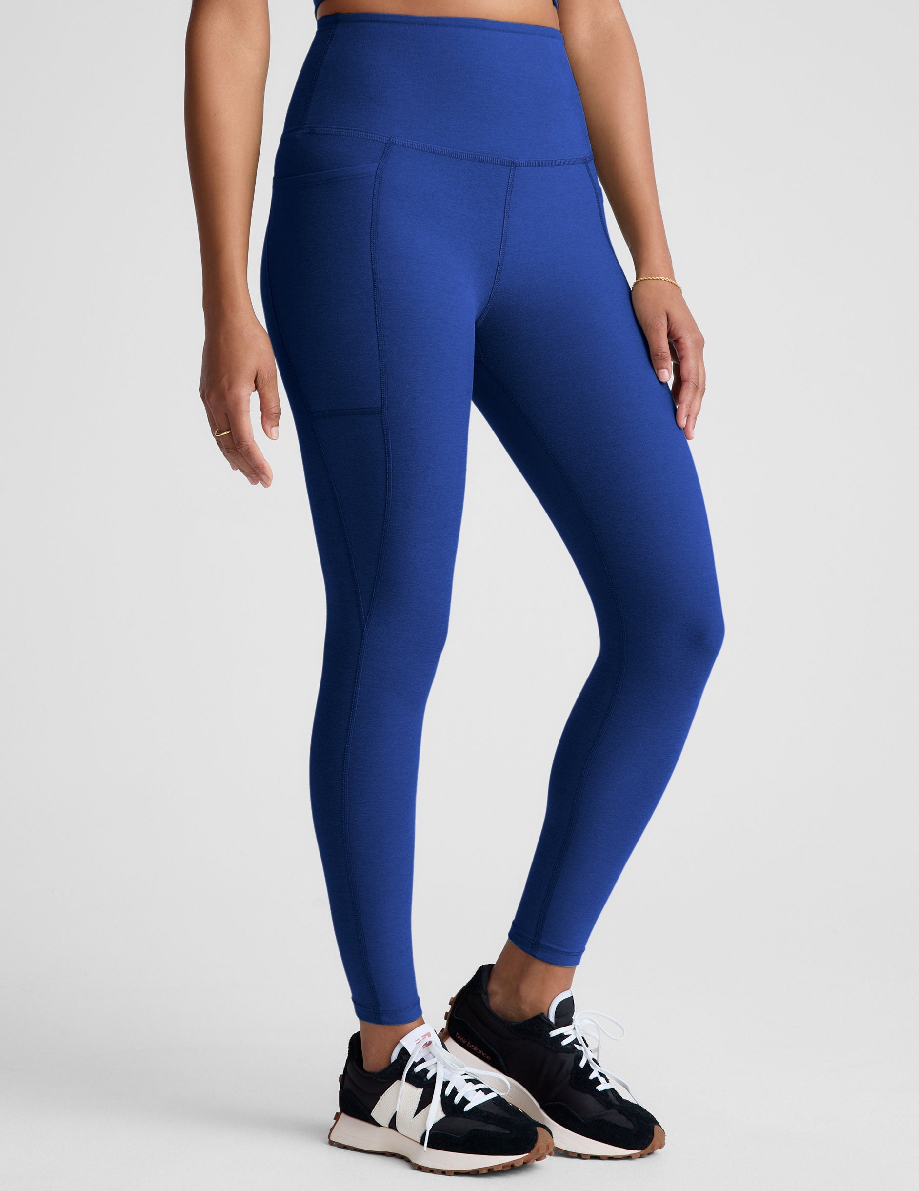 Spacedye High-Waisted Midi Leggings with Pockets: Ultimate Comfort & Flattering Fit