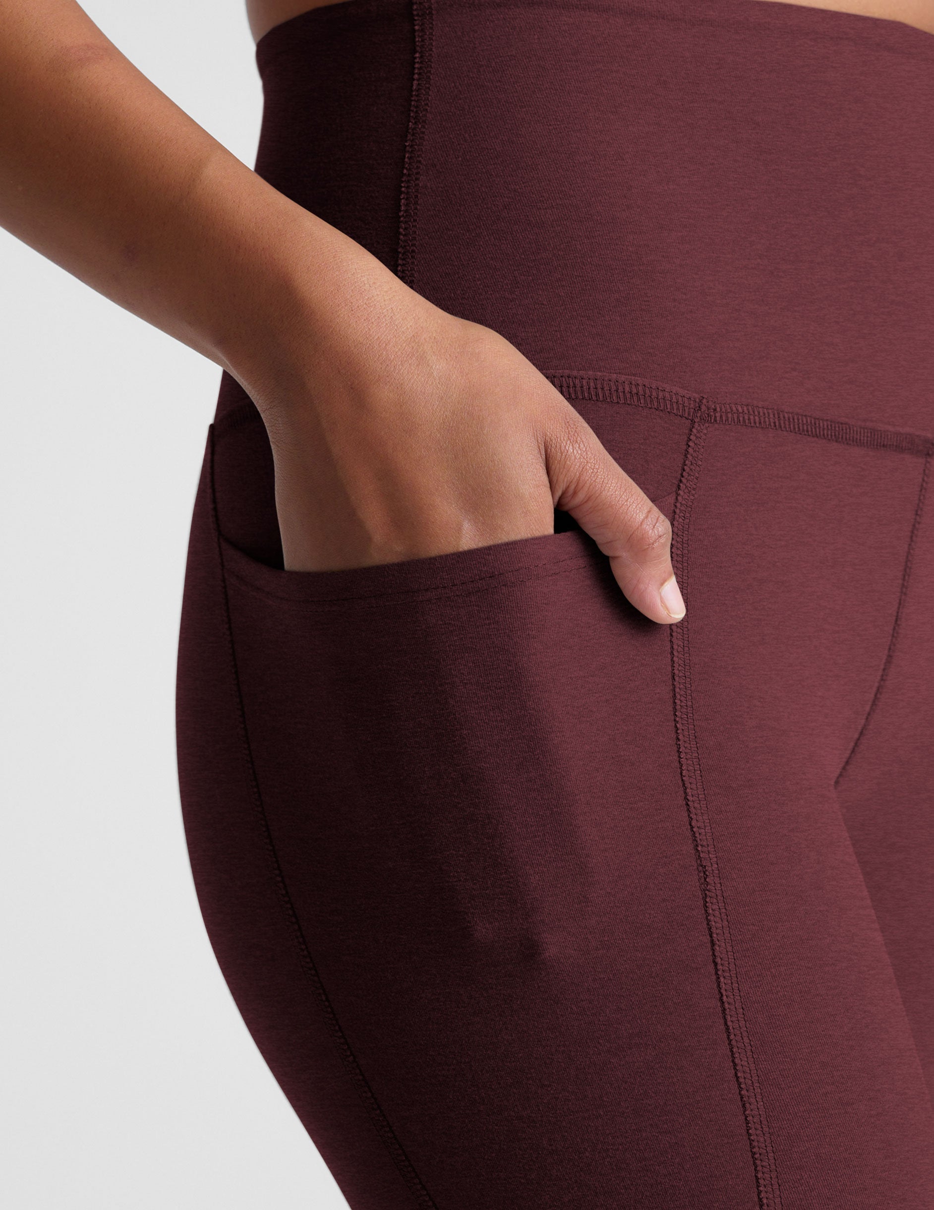 Buttery Soft Spacedye High Waisted Midi Leggings with Convenient Pockets