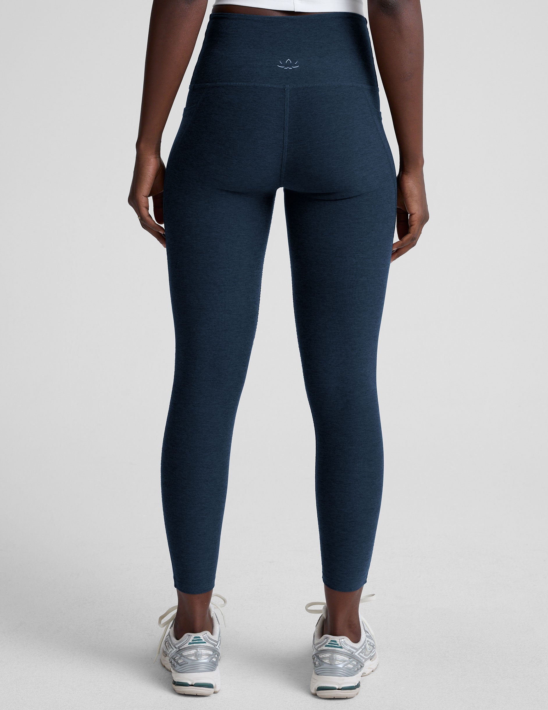 Buttery Soft Spacedye High-Waisted Midi Leggings with Convenient Side Pockets
