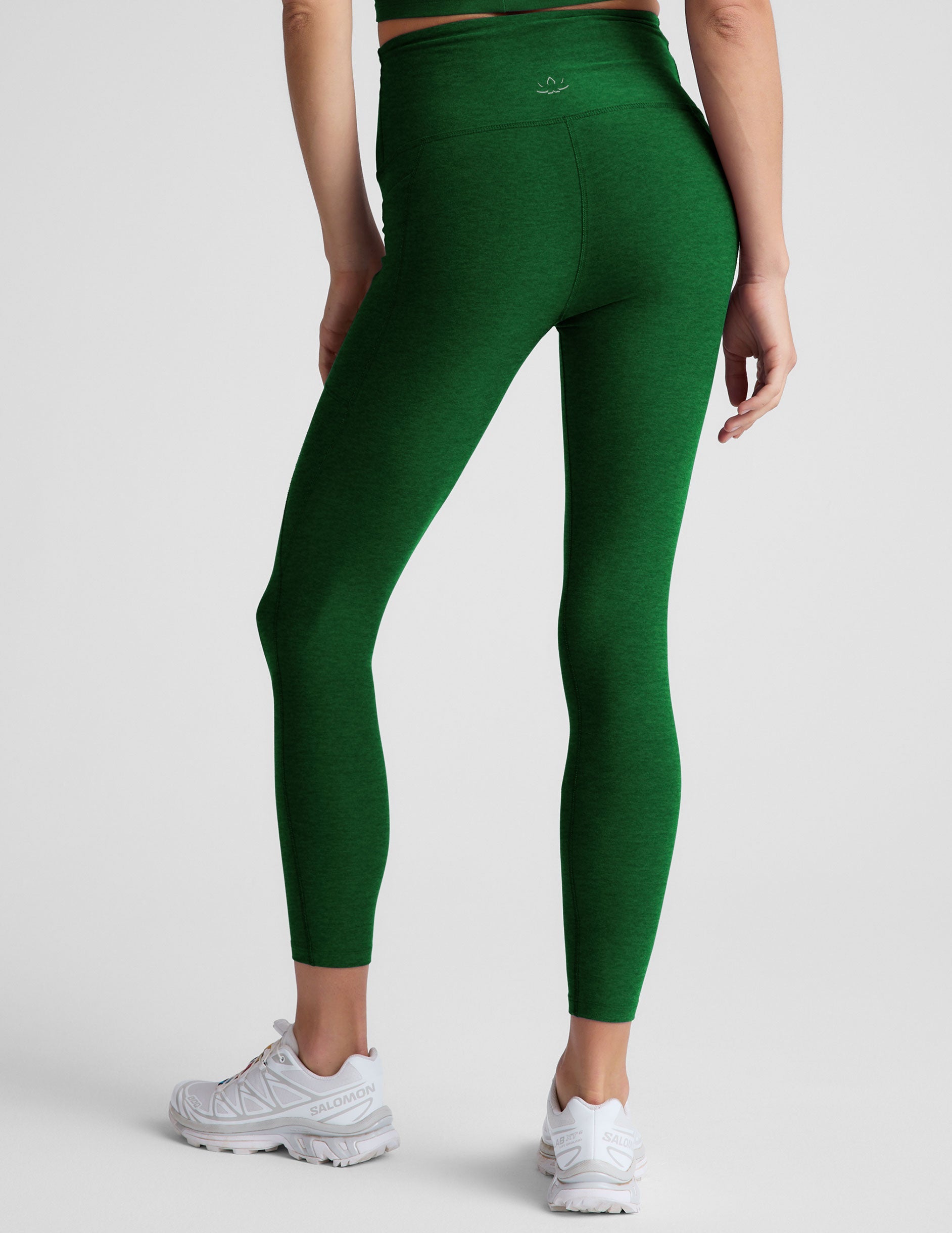 Buttery Soft Spacedye High-Waisted Midi Legging with Pockets for Active Comfort