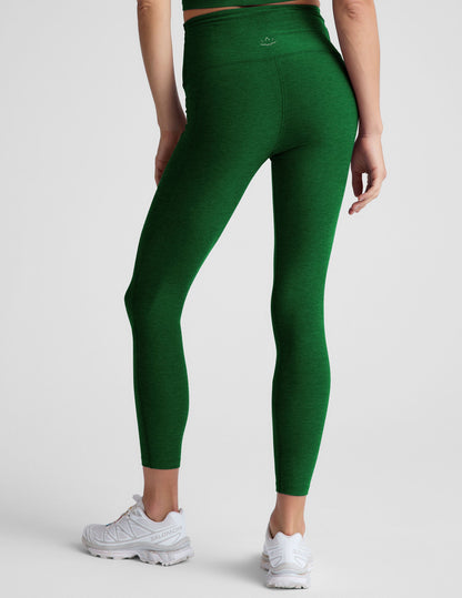 Buttery Soft Spacedye High-Waisted Midi Legging with Pockets for Active Comfort