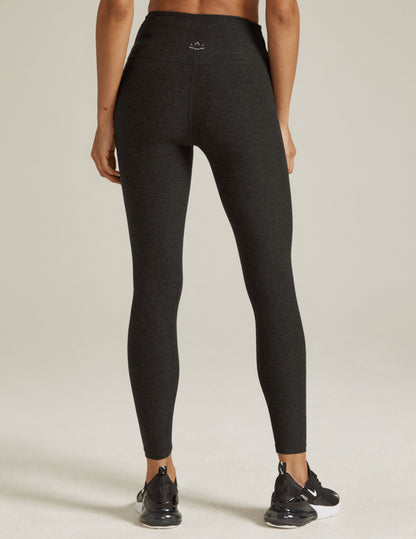 Luxuriously Soft Spacedye High-Waisted Midi Leggings for Active & Casual Comfort