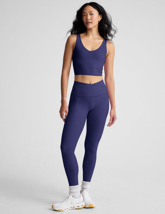 Soft Spacedye High-Waisted Midi Leggings: Comfort, Style, Flattering Fit for All