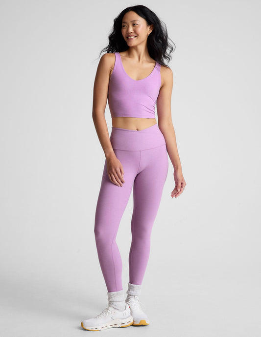 Soft Spacedye High-Waisted Midi Leggings for Women - Comfortable Yoga Activewear