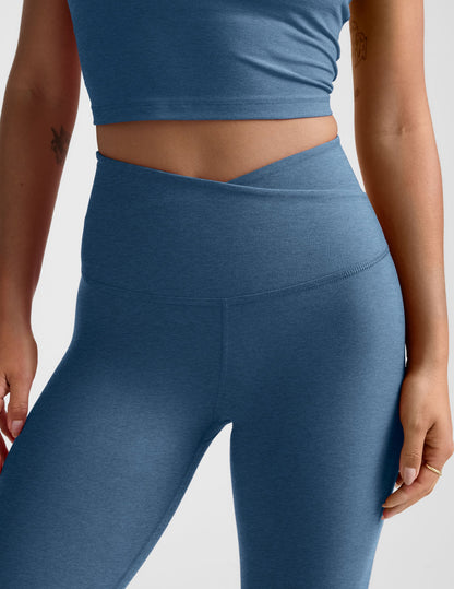 Ultra Soft Spacedye High-Waisted Midi Leggings: Versatile Yoga, Workout, and Daily Comfort