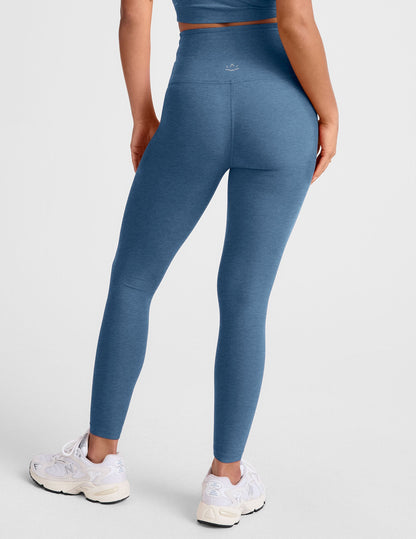 Ultra Soft Spacedye High-Waisted Midi Leggings: Versatile Yoga, Workout, and Daily Comfort