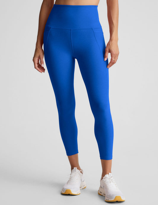 Spacedye High-Waisted Capri Leggings: Performance, Comfort, Pockets for Active Life