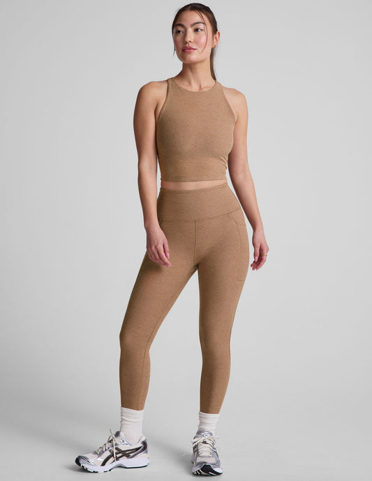 Beyond Yoga Spacedye High-Waisted Capri Leggings: Breathable, Pockets, Ultimate Comfort