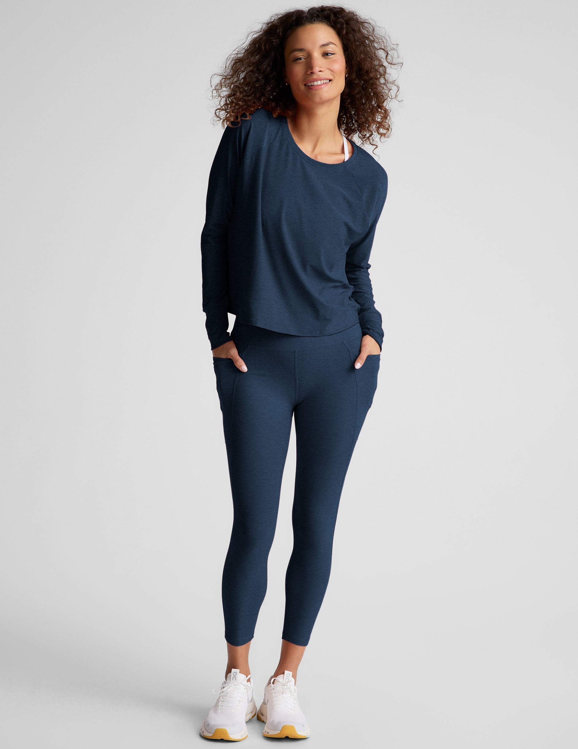 Beyond Yoga Spacedye High Waisted Capri Leggings with Convenient Pockets