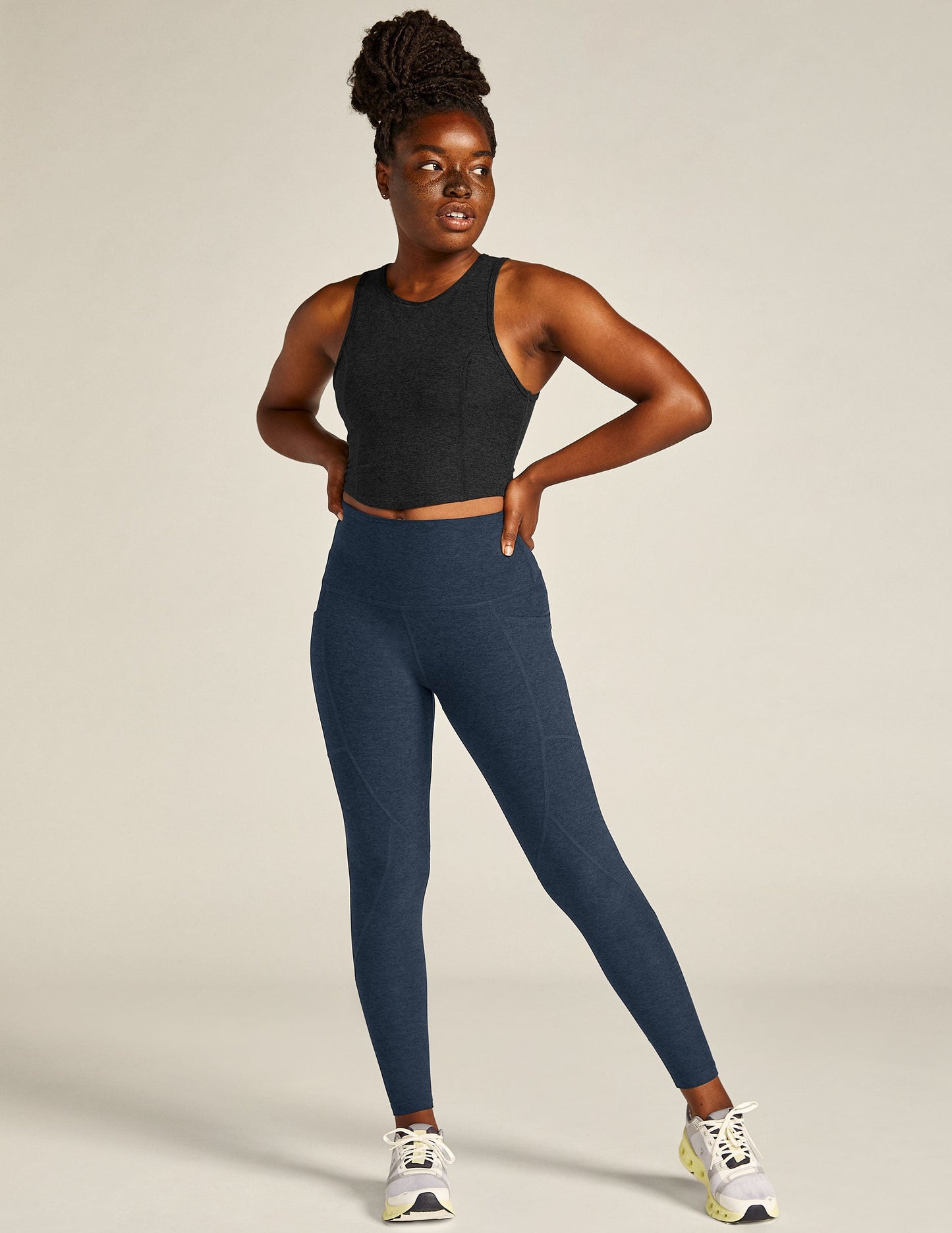 Beyond Yoga Spacedye Equipped Midi Legging: Soft, High-Waisted, Pocketed Athletic Wear