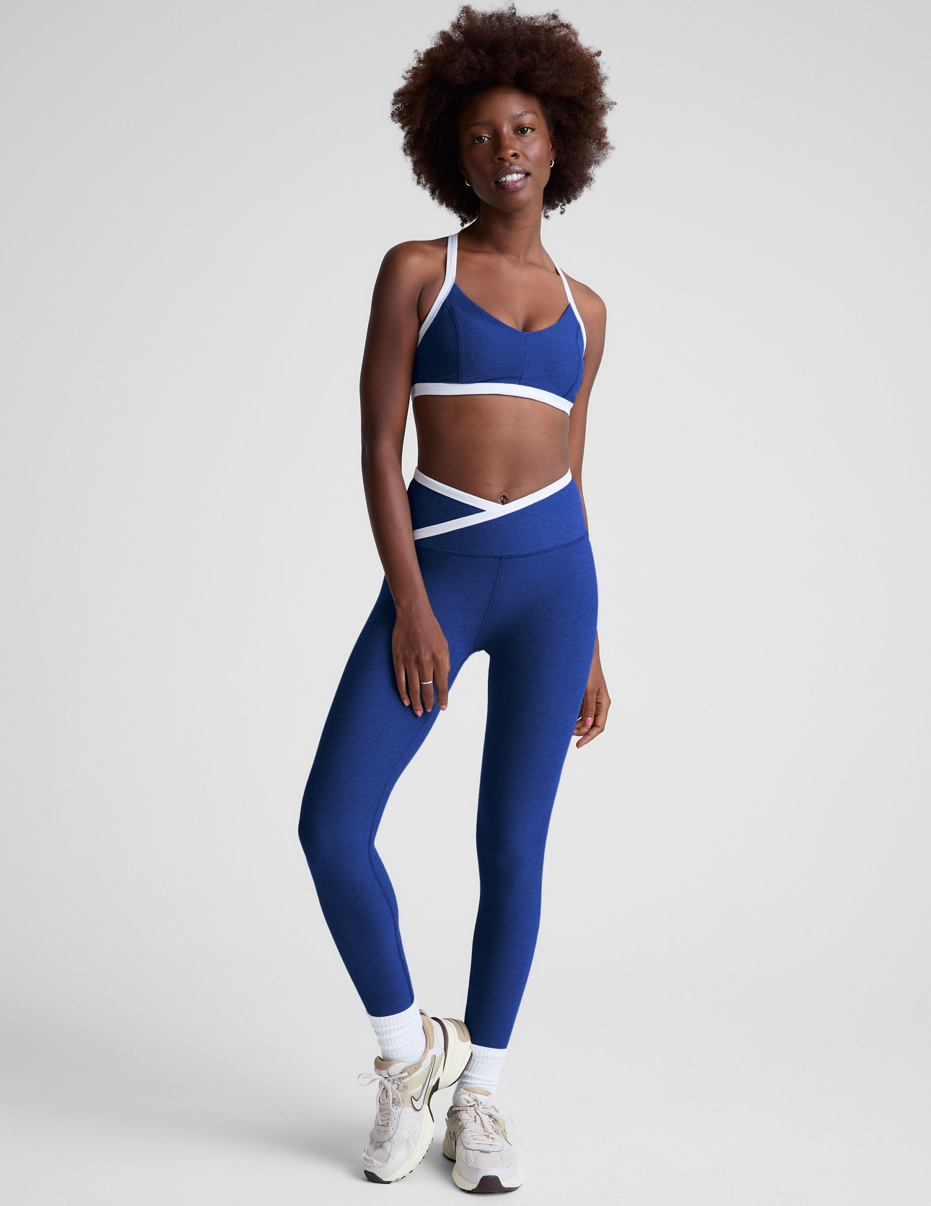 Beyond Yoga Spacedye Outlines High-Waisted Midi Leggings with Crossover Waistband