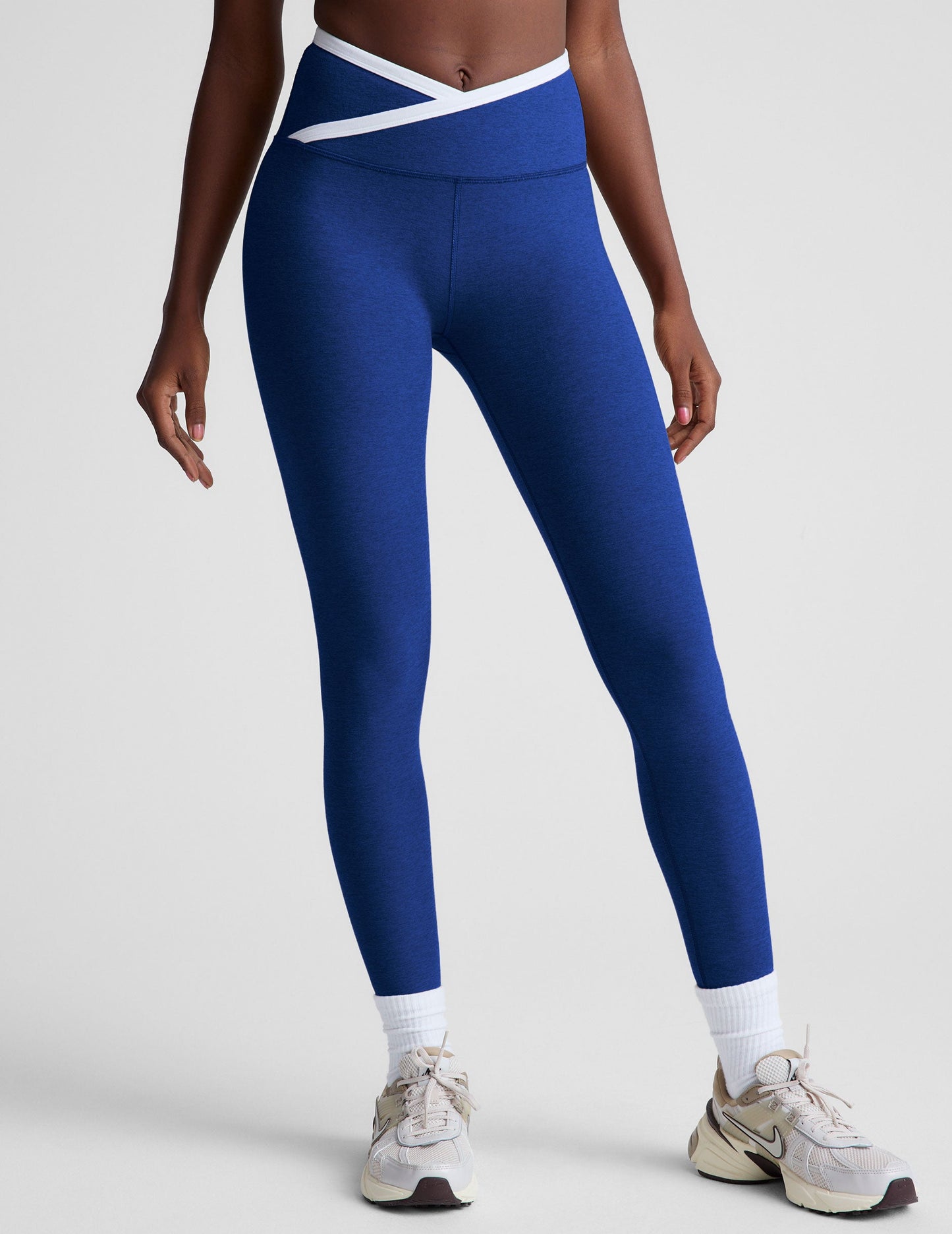 Beyond Yoga Spacedye Outlines High-Waisted Midi Leggings with Crossover Waistband