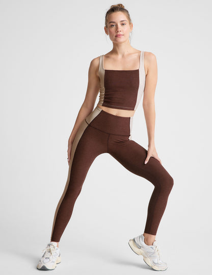 High-Waisted Spacedye Colorblock Midi Leggings, Vitality Collection for Women